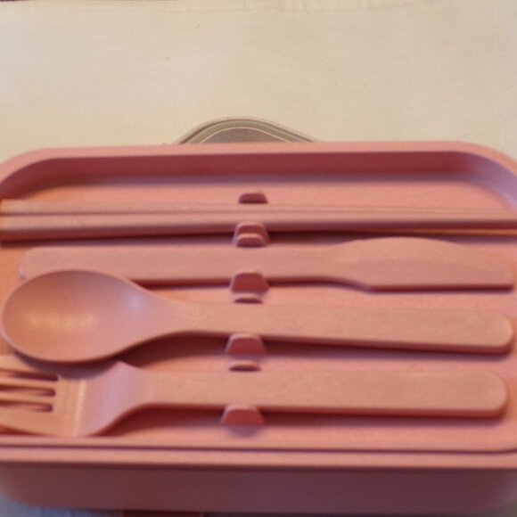 Our Place Layered Lunch Box with Clips + Utensils - Picture 5 of 7